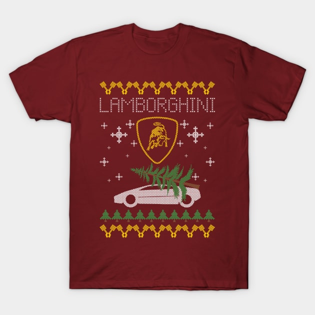 LAMBORGHINI XMAS T-Shirt by HSDESIGNS